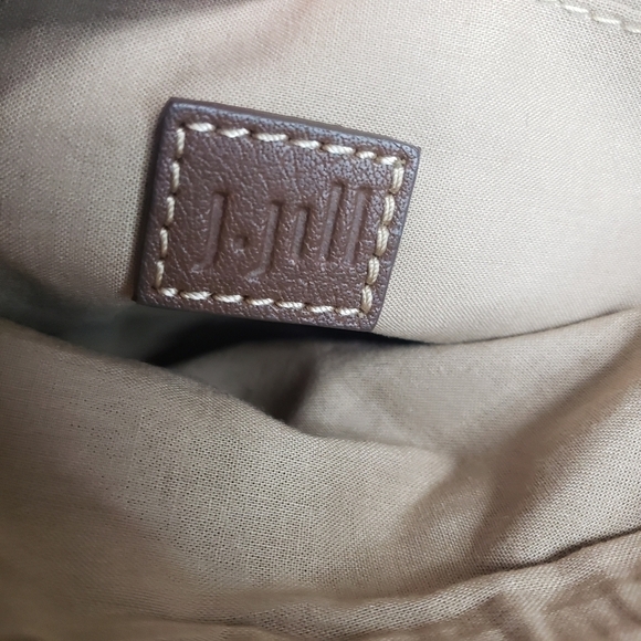 J.JILL Jute Wristlet Clutch with Tassel Striped Multi Color - Picture 4 of 5